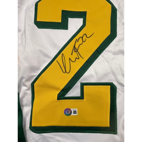 Fiala 22 Signed Hockey Jersey Men Green White Yellow Authentic Beckett Certified - Picture 14 of 15